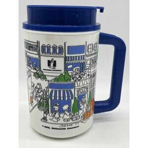 Nationwide Insurance Travel Thermos Mug 1988 Vtg Advertising - Senett - Town